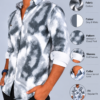 Grey & White Abstract Shirt Listing Men’s Grey & White Abstract Printed Cotton Shirt – Full Sleeve